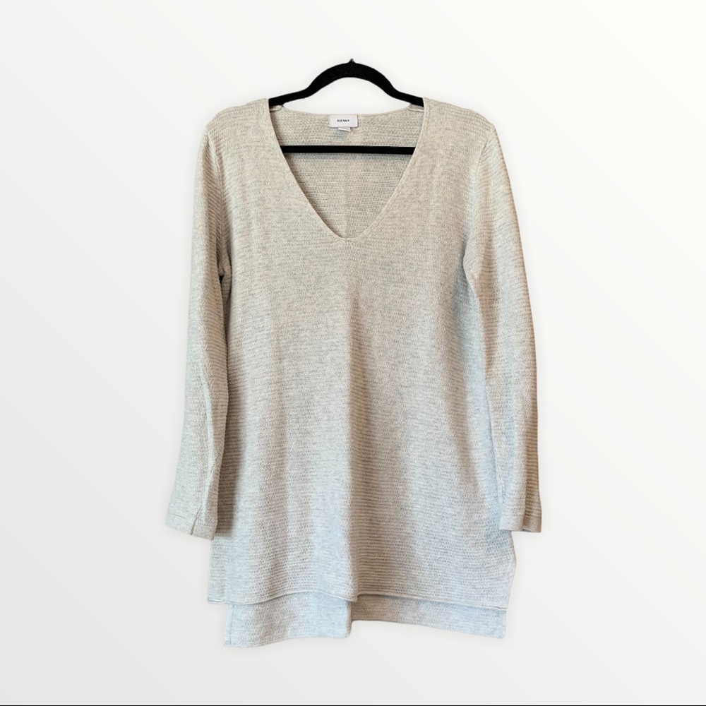 Grey Long Sleeve Knit Shirt